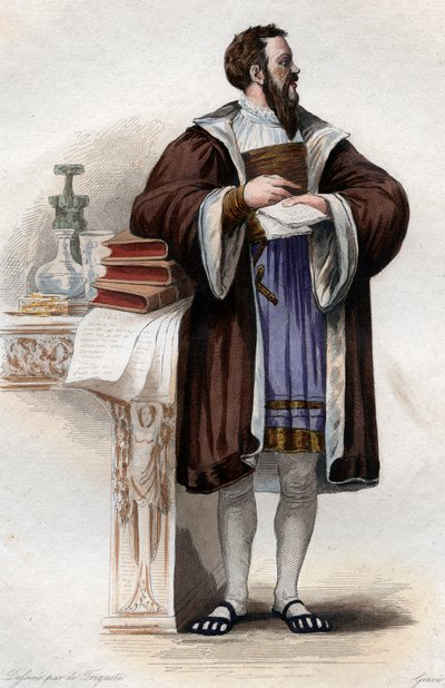 Ritratto di Clément des Marets detto Marot (1496-1544), poeta francese da French School